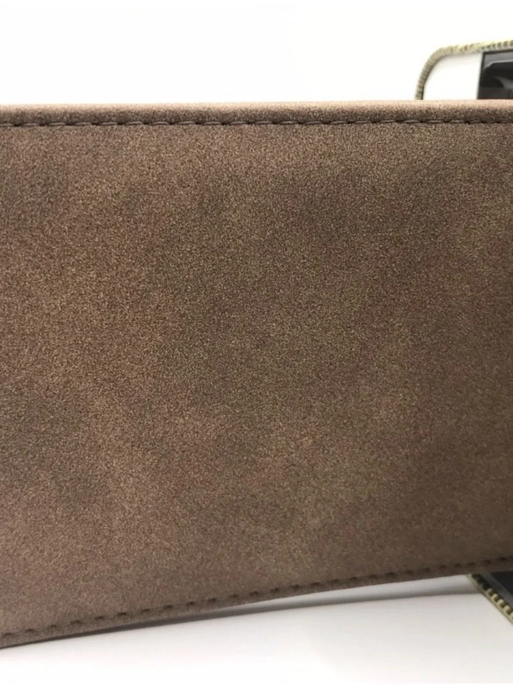 Quiksilver Men's Two-Tone Brown Suede Card Holder